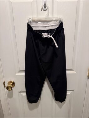 Wilson Kids Black Athletic Pants with White Drawstring